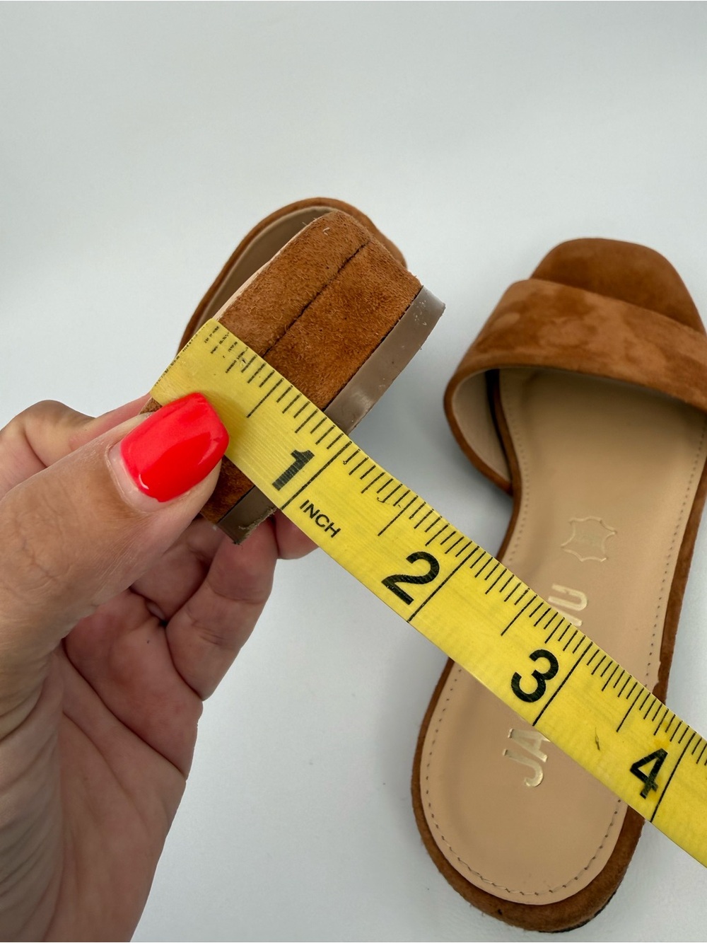 Jason Wu Brown Suede Leather Square Toe Slip on Slides Mules Sandal Luxury 8.5 - Picture 16 of 16
